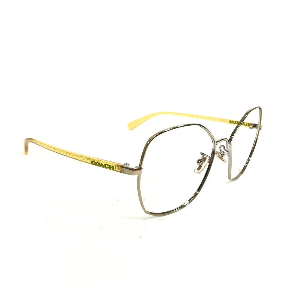 Coach Eyeglasses Frames HC 7091 L1062 900584 Yellow Gold Oversized 56-16-140